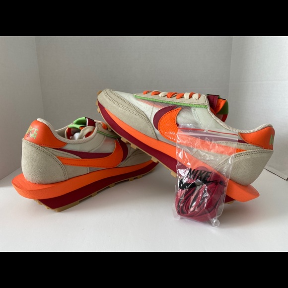 Nike x Sacai x Clot Ld Waffle Orange Blaze DH1347-100 Size 11 *In Hand* - Picture 2 of 7